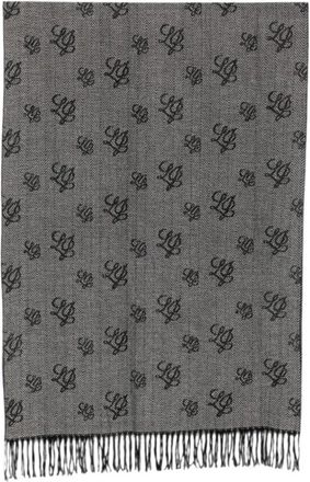 Liu Jo Logo Sjaal - Dames - Wintersjaals - Grijs - ONE Size - Polyester - Accessoires