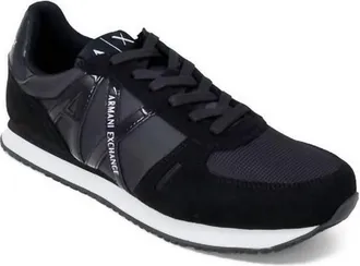 A|X Armani Exchange Womens Polyurethane Athletic Sneakers In Black