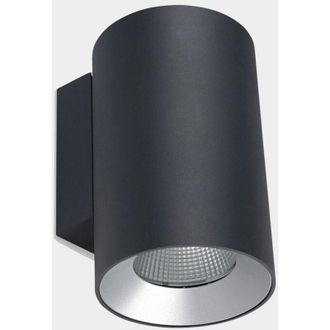 Leds - C4 Aplique De Pared Leds C4 Cosmos &Oslash;168 Foco Empotrable Led Para Exteriores De Una Emisi&oacute;n Gris Urbano Grande Ip55 Ik07 4000k