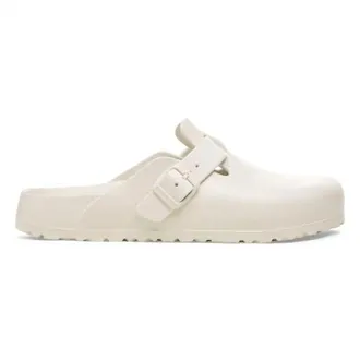 Birkenstock Womens Boston Eva Clogs In Eggshell