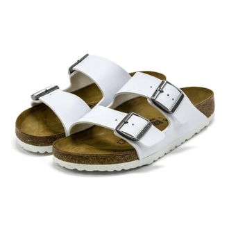 Birkenstock Womens Arizona Sandals In White