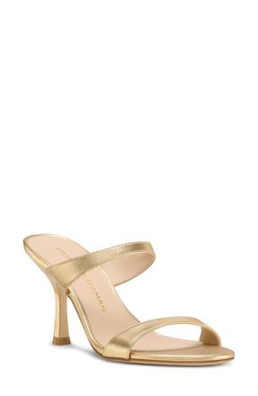 Stuart Weitzman Nudist Sandal in Golden at Nordstrom, Size 7.5