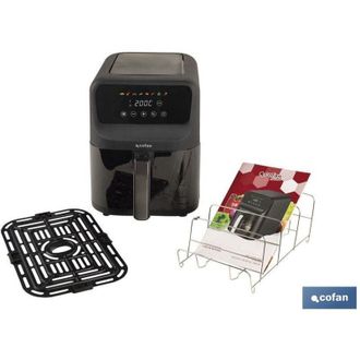 cofan Freidora De Aire Digital Slim Con Ventana 5 L 1500 W, Freidora De Aire Caliente Slim Con Pantalla Digital T&aacute;ctil En Color, La Revoluci&oacute;n Que Buscas Pa