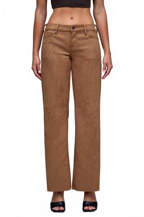 Hidden Jeans Comfort Suede Flare Jeans In Caramel