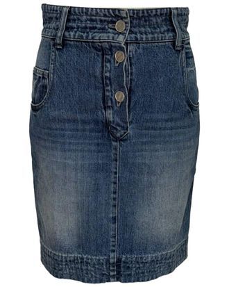 Chanel High-Rise Mini Denim Skirt, Size Fr 36 (Authentic Pre-Loved)