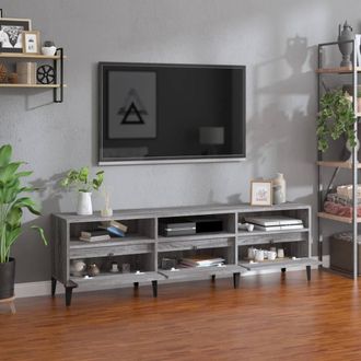 Berkfield Home TV Cabinet Grey Sonoma 150x30x44.5 cm Engineered Wood