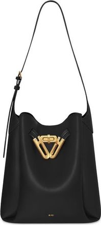 JW PEI Charlene Double Buckle Shoulder Bag in Black at Nordstrom