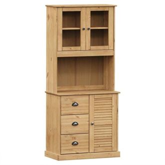 vidaXL Highboard vigo 78x40x175 cm Solid Wood Pine Vidaxl