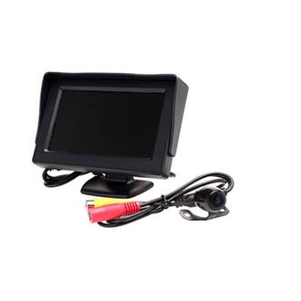 Trade Shop Trade Shop - Kit De Monitor Lcd Tft 4.3 Para Autocaravanas Con C&aacute;mara De Aparcamiento Marcha Atr&aacute;s