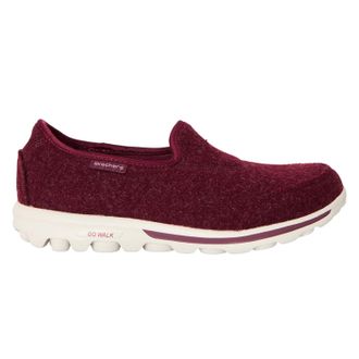 Skechers Dames Go Walk Wolmix Sneakers (Bordeaux)