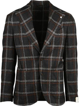 L.B.M. 1911 Giacca Stondata - Heren - Blazers - Bruin - XL - Wol - Jassen