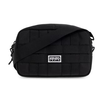 Kenzo Shoulder Bags, male, Black, Size: ONE SIZE Shoulder Bag With Logo
