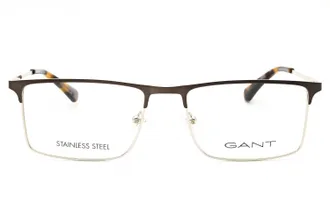 GANT GA3263 Rectangular Metal Eyeglasses - Gray