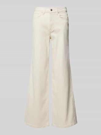 Only Wide Leg Jeans aus Baumwoll-Mix Modell MADISON in Ecru, Gr&ouml;&szlig;e XL/32