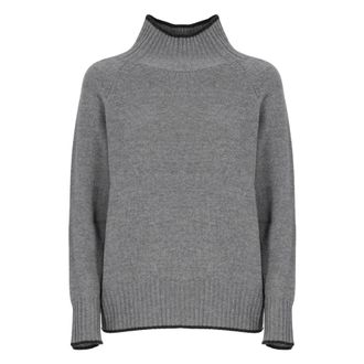 KANGRA Jersey de cuello alto - Knitwear - Mujer - Gris - XS