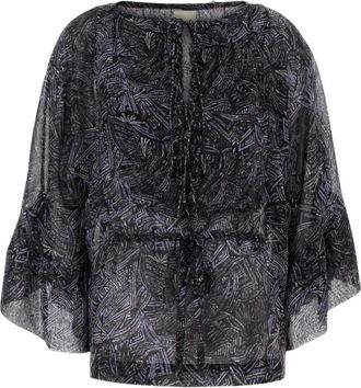 Isabel Marant Tekia Blouse - Dames - Blouses - Veelkleurig - XS - Katoen - Overhemden