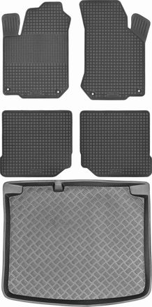 OEM Juego De Alfombrillas De Goma Para Coche Y Alfombrilla Para Maletero Para Volkswagen Golf Iv Hatchback (1998-2003)