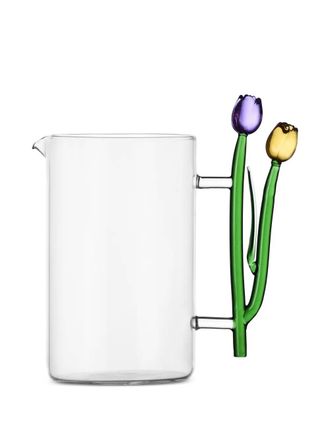 Ichendorf tulips jug - unisex - Borosilicate Glass - OS - White