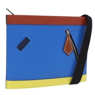 Herm&egrave;s Pre-owned Clutch Tas - Dames - Pre-owned - Veelkleurig - Maat: ONE Size Leer