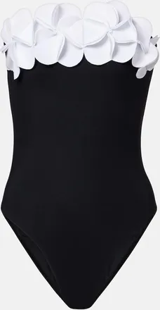 Karla Colletto Ba&ntilde;ador bandeau Tess con flores