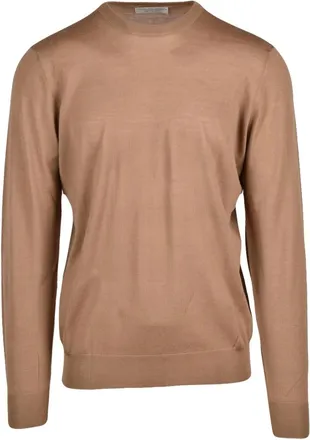 FILIPPO DE LAURENTIIS Truien & Vesten, Heren, Bruin, 3Xl, Wol, Pullover met ronde hals