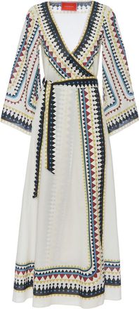 La DoubleJ cotton maxi wrap dress - women - Cotton - L - White