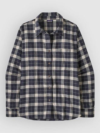 Patagonia Lw Fjord Flannel Camicia blu
