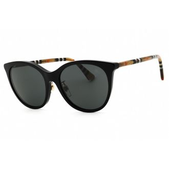 Burberry Ladies Black Round Sunglasses 0BE4464D