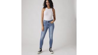 Levi's 721 High Rise Skinny Jeans - Womens - 24X28 - Medium Wash / Eternal Indigo Mid