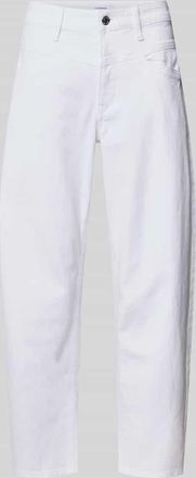 Comma Barrel Fit Jeans mit Eingrifftaschen in Weiss, Gr&ouml;&szlig;e 38