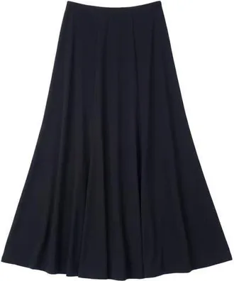 Monte Carlo Polyester Knit Soft Drape Flattering Silhouette Skirt in Black at Nordstrom, Size 24
