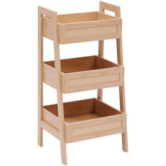 5five Simply Smart Estanter&iacute;a De 3 Niveles De Ca&ntilde;a H80cm Madera Clara - 5five