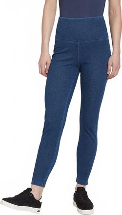 Lyss&eacute; Demi Denim Leggings In Mid Wash