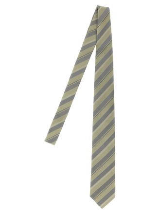 Brunello Cucinelli Multicolor Operated stripe tie