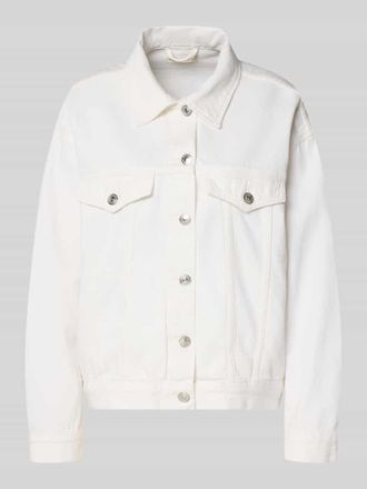 Gina Tricot Jeansjacke mit Brusttaschen in Offwhite, Gr&ouml;&szlig;e XS