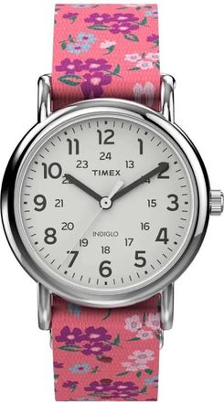 Timex Weekender Quartz White Dial Ladies Watch TW2V61400