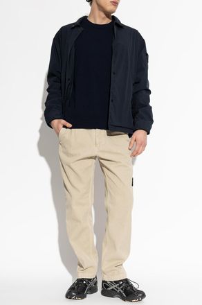 Stone Island Tapered-leg Trousers, Mens, Beige