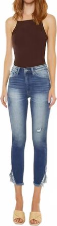 Kancan Geneva High Rise Ankle Skinny Jean In Medium Wash