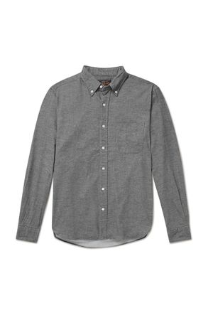 Beams Plus Button-Down Collar Cotton-Flannel Shirt