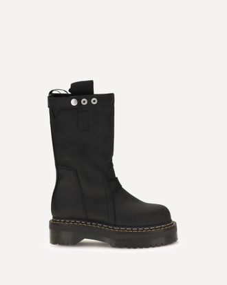 Rick Owens Quad Sole Pull On Boots Male 9.5