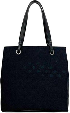 Ferragamo Gancini Canvas Leather Tote Bag (Pre-Owned)