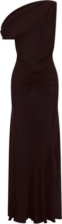 Nicholas Elza one-shoulder maxi dress - Brown