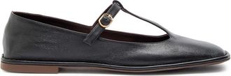 The Row The Row Leather Mary Jane Flats - Black - 38 (IT38 / UK5)