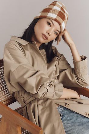 Maeve Gingham Knit Beanie