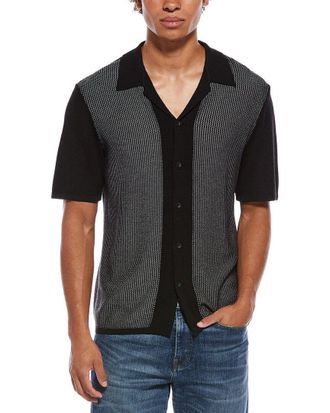 Rag & Bone Harvey Knit Camp Shirt