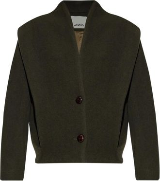 Isabel Marant Cappotto con spalline - Verde