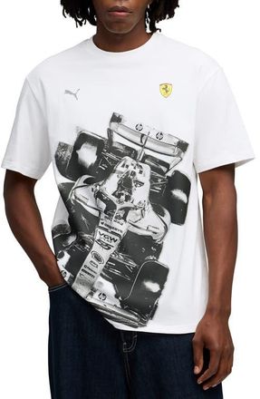 Puma Scuderia Ferrari Premium Graphic T-Shirt in Puma White at Nordstrom, Size Xx-Large