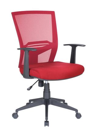 Serena Serena - Silla De Oficina Palmerston, Silla Ejecutiva De Malla Con Reposabrazos, Asiento De Oficina Ergon&oacute;mico, Cm 59x64h96/106, Rojo