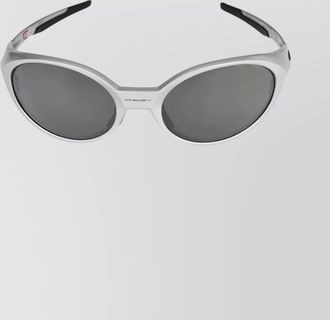 Oakley oval frame sunglasses silver-tone finish