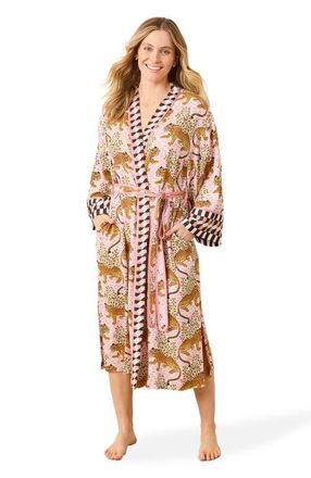 Printfresh Eco Satin Robe in Blush at Nordstrom, Size Xx-Small